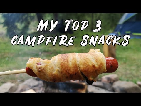 The BEST 3 Campfire Snacks!! Campfire Cooking & Food