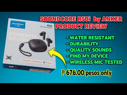 Soundcore R50i Bluetooth Earphone by Anker Product Review Tagalog | Water, Mic & Durability Test