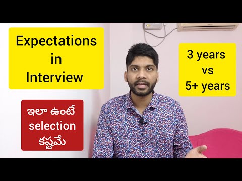 Expectations in Interview 3 years vs 5+ years (Telugu)