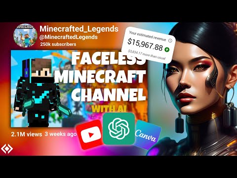 How I Built a $20000 Faceless YouTube Automation Minecraft Channel using FREE AI TOOLS Only 🤑