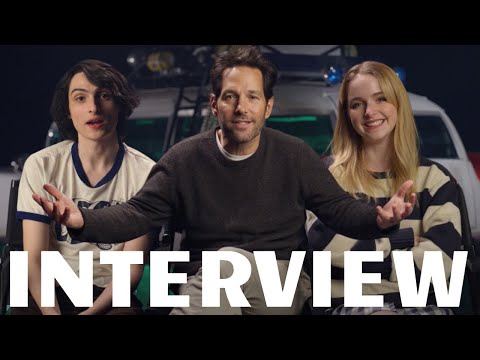 GHOSTBUSTERS: FROZEN EMPIRE - Behind The Scenes Talk With Finn Wolfhard, Mckenna Grace & Paul Rudd