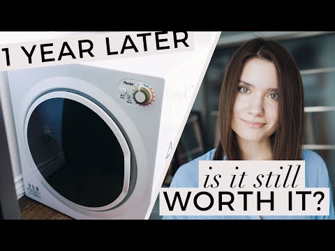 The Best PORTABLE Mini Dryer! | 1 Year Review | Panda PAN760SFT Laundry For a Small Home