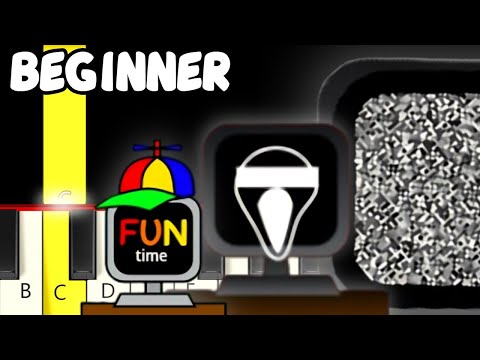 Mr. Fun Computer (Funbot) in Phase 1, Retake, Sprunked - Sprunki - Easy Piano Tutorial Beginner