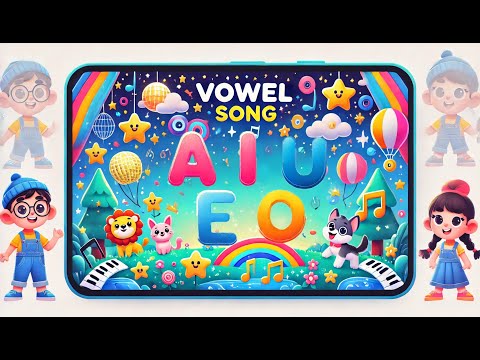 A E I O U Sing Along with the Vowel Song - Fun Learning A, E, I, O, U!