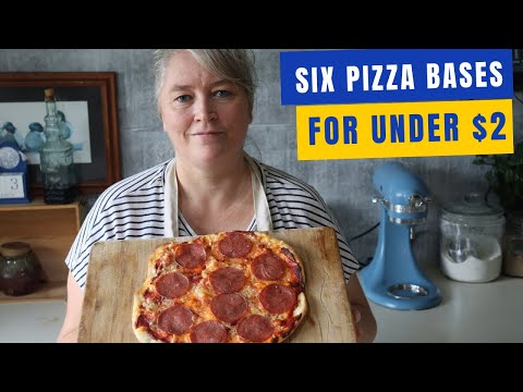 The FASTEST and EASIEST Pizza dough you will EVER make | No RISE dough #recessionmeal