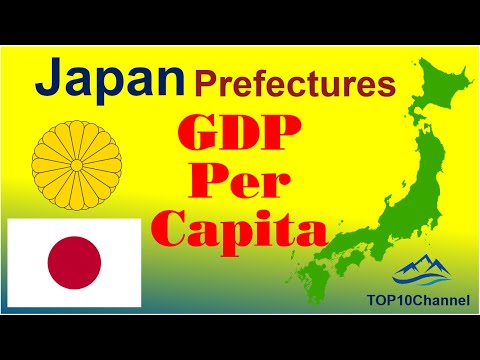 GDP per capita of 47 Japanese prefectures |TOP 10 Channel