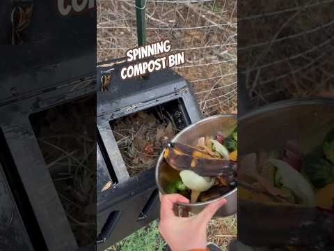 Today on the Homestead: Easy Composting with a Tumbler Bin | Kitchen Scraps to Garden Gold #shorts