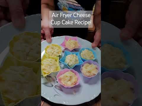 Simple Airfryer Cup cake recipe! #shortsvideo #airfryer #food #shorts #cheesecake