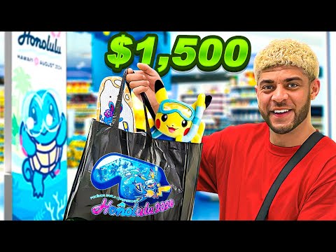 We Spent OVER $1500 At Hawaii Pokemon Worlds Exclusive Pokemon Center! *Shopping Spree*