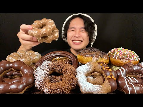 ASMR Chocolate Donuts‼️【eating sound/mukbang】