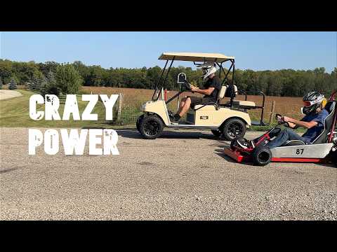 Finishing Touches + Drive 130HP Snowmobile Powered Golf Cart