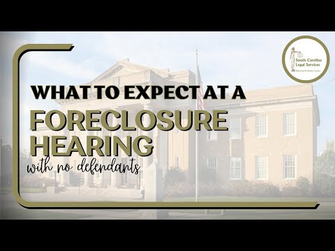 What to Expect: Foreclosure Hearing with No Defendants