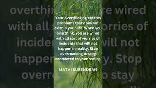 Over thinking quotes #mindempowerment #shorts #overthinkingquotes