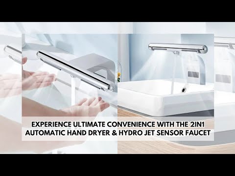 2in1 Automatic Hand Dryer Hydro Jet Sensor Faucet