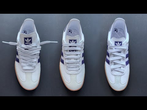 HOW TO COOL LACE UP ADIDAS SAMBA (3 WAYS)