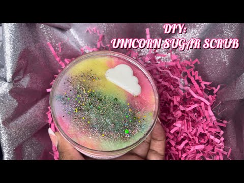 DIY UNICORN SUGAR SCRUB | Ingredients Included 🦋