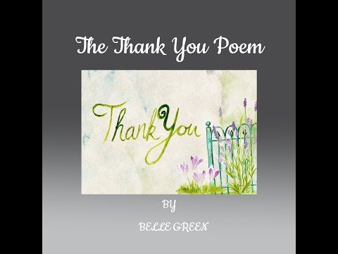 Thank You Poem