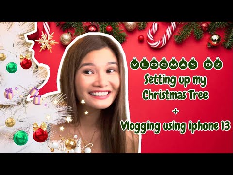 VLOGMAS 02: Vlogging using iPhone 13 + Putting up Christmas decor | Jen Barangan