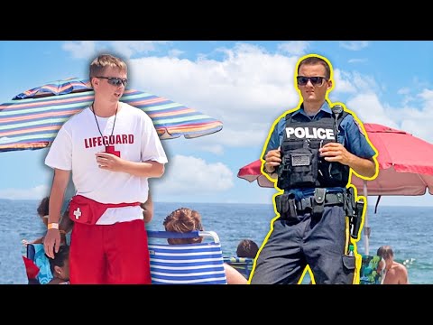 Fake Lifeguard VS Angry Cops!