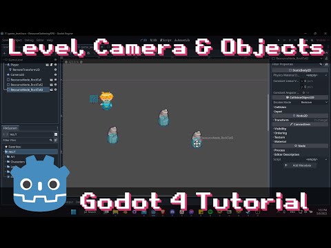 Level Scene ~ Follow Camera, Adding Scene Objects, and Y-Sorting - Godot 4 Tutorial