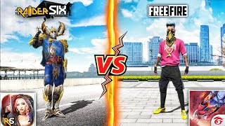 Free Fire VS Raider Six Game 🇮🇳 | Raider Six Battle Royale Indian Game | Who Is Best Game