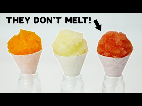 I Made Snow Cones that DON'T MELT!