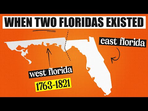 Florida Used To Be Divided In Two - Why Did Only One Survive?