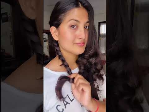 Unique two side braid hairstyle for school girls 🌸 #hairstyles #school