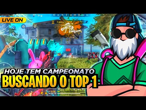 CAMP SOLO ON⚡️BORA BUSCAR O TOP🥇FREE FIRE LIVE