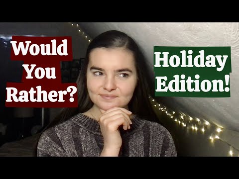 ASMR Whispering SUPER HARD Christmas Would You Rather Questions!