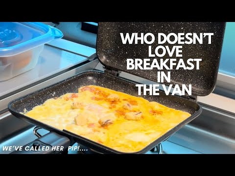 Easy breakfast Omelette: Campervan cooking with Ridgemonkey in our VW California Ocean (Vanlife)