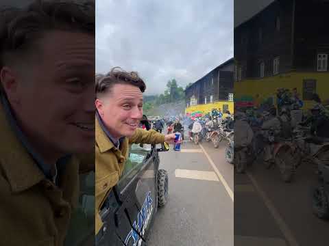 Ambulances lined up at the Red Bull Erbergrodeo...