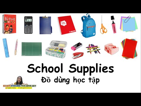 Từ Vựng Tiếng Anh: Đồ Dùng Học Tập- School Supplies/ English Online