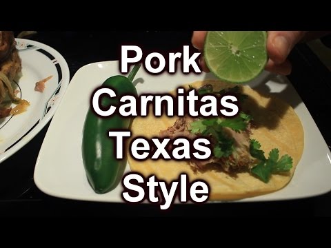 How to cook Pork Carnitas Taco's ~  Texas Style