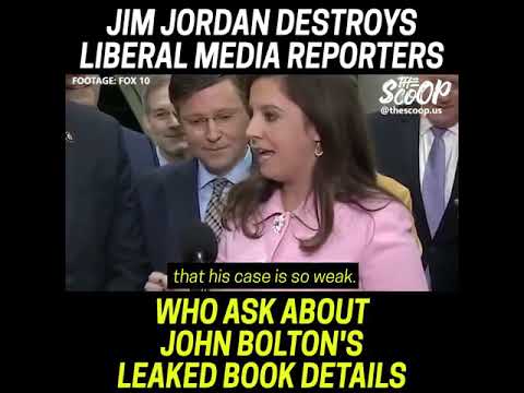 Wow! Jim Jordan sends a strong message to John Bolton and the liberal media. .