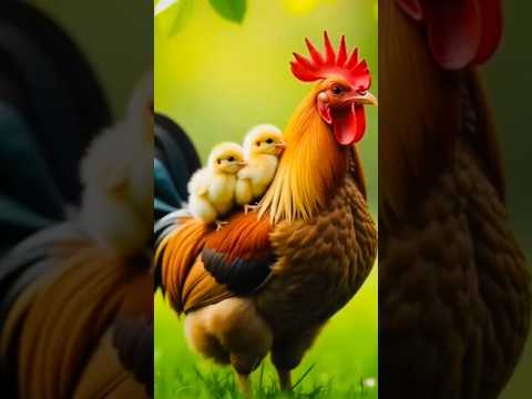 Wow 😯 meet bella the majestic rooster and her adorable chicks| A heartwoming journey through nature