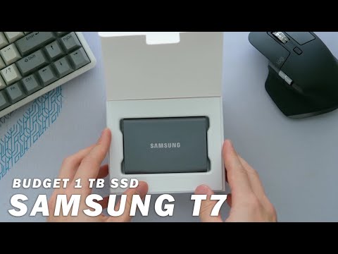 Samsung T7 SSD External Storage Drive Unboxing