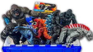 GIANT Godzilla and King Kong Collection! New Godzilla vs Kong, Skull Island, Rampage Monsters!