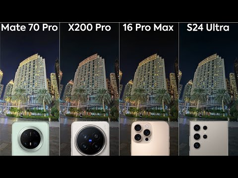 Huawei Mate 70 Pro vs Vivo X200 Pro vs iPhone 16 Pro Max vs Samsung S24 Ultra Camera Test