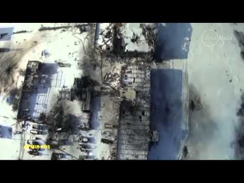 Drone vision purports to show destruction at Donetsk airport 
    01:44