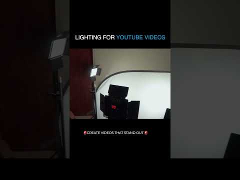 Lighting For YouTube Videos....Create Videos That Standout!! #filmmaking #youtubelighting