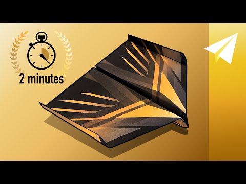 How to Make a Paper Airplane in 2 minutes! — Competition Winner! BEST Airtime Glider (EASY)