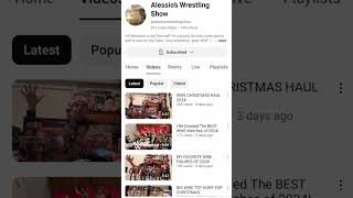 Sunday Shoutouts...@richhansel3068 @alessioswrestlingshow #supportyoutubers #subscribe