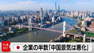 日本企業の半数が「中国景気は悪化」　投資額は同額・増加が半数越え（2024年5月14日）