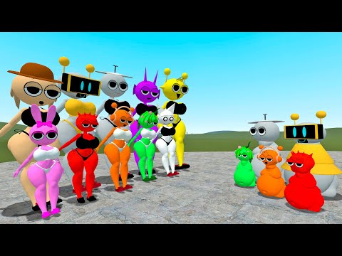 NEW SPRUNKI LOVE MISS PINKY & MISS WENDA & MISS TREE & MISS SUN & MISS FUN COMPUTER In Garry's Mod !