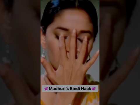 Madhuri’s bindi hack ⁉️🤯🚨 #viralshort # YouTube #makuphacks #youtubeshorts