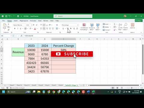 How to Calculate Percent Difference Between Two Numbers in Excel