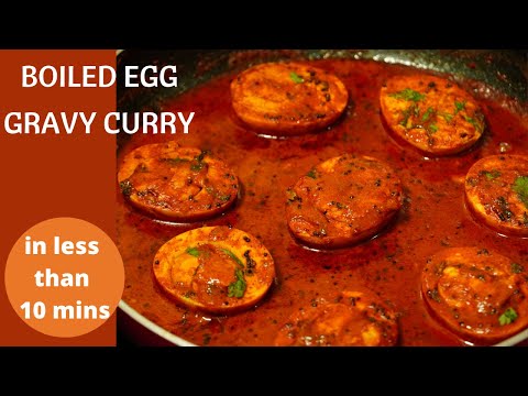 Simple & Tasty Boiled Egg Gravy Curry in less than 10 mins | Egg Masala Curry | Egg Curry Recipe