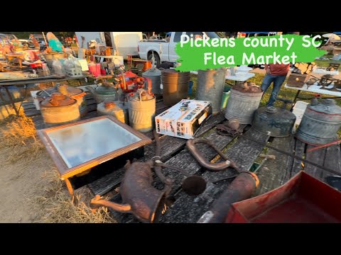 Pickens County SC Flea Market Shop with Me for Antiques & Vintage Vlog