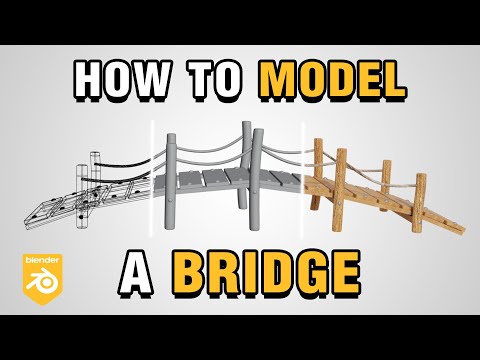 How to MODEL a BRIDGE in Blender! (Tutorial)